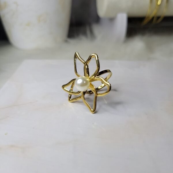 ⁦Bague fleur⁩ - الصورة ⁦2⁩