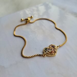 Coeur Perlé Doré